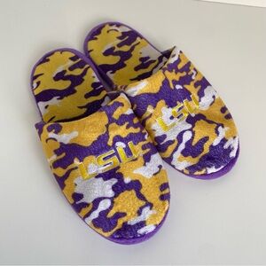 LSU Purple and Yellow Slippers size L